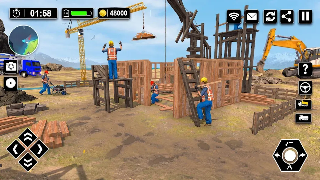 Wood House Construction Game [МОД Unlimited Money] Screenshot 2