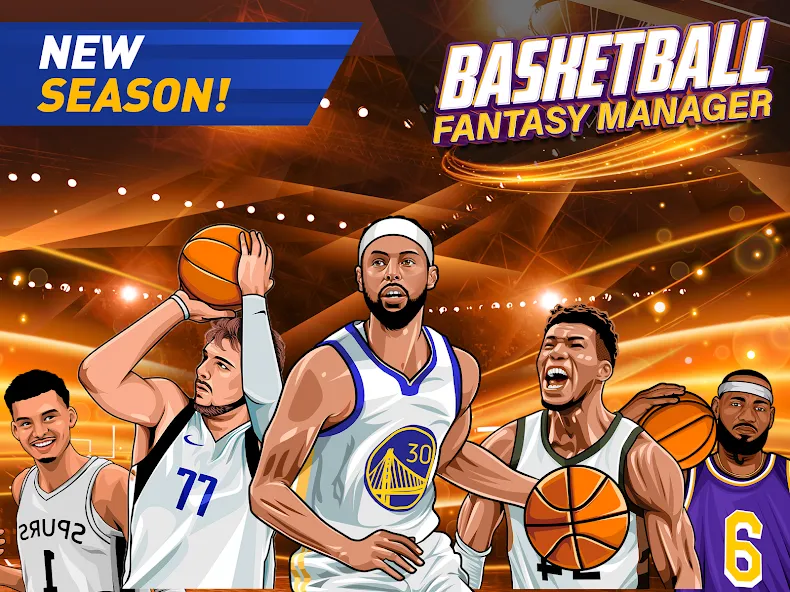 Basketball Fantasy Manager NBA [МОД Бесконечные деньги] Screenshot 1