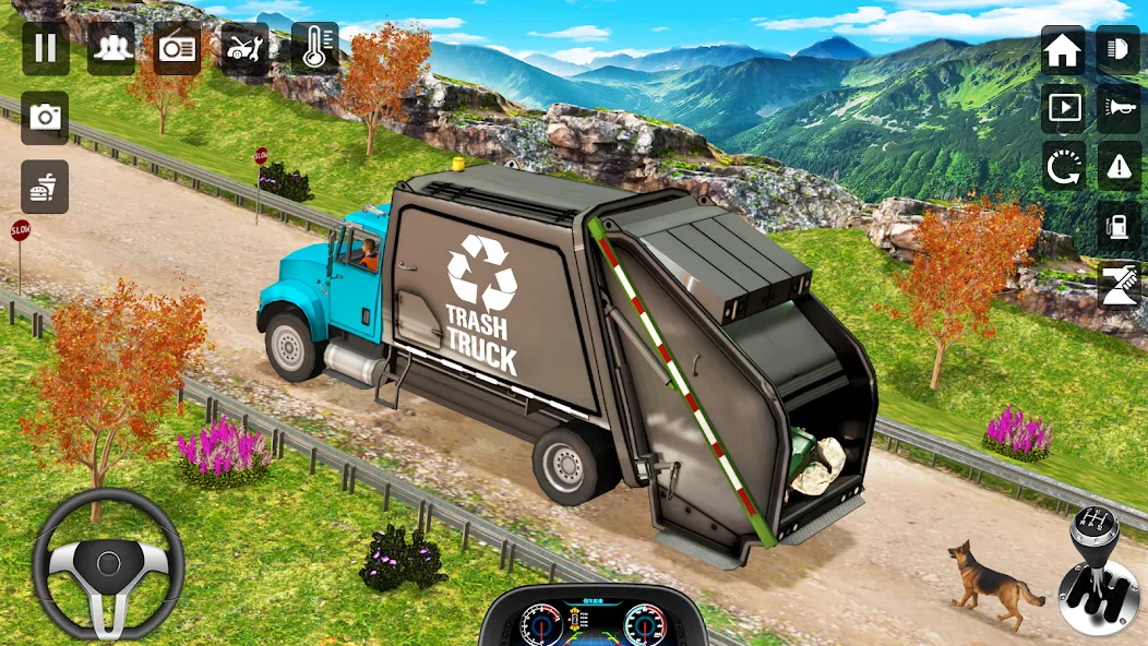 Trash Truck Games Simulator 3D [МОД Бесконечные монеты] Screenshot 2