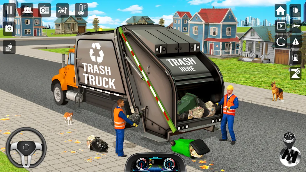 Trash Truck Games Simulator 3D [МОД Бесконечные монеты] Screenshot 4
