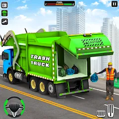 Скачать взломанную Trash Truck Games Simulator 3D  [МОД Бесконечные монеты]