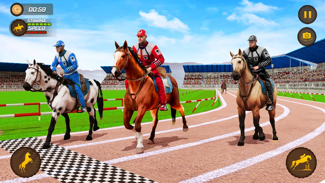 Horse Racing Game: Horse Games [МОД Бесконечные деньги] Screenshot 2