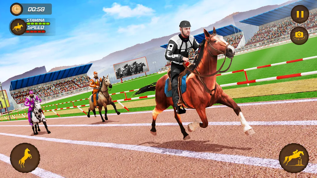 Horse Racing Game: Horse Games [МОД Бесконечные деньги] Screenshot 4