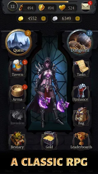 Age of Revenge: Turn Based RPG (Эйдж оф Ревендж) [МОД Меню] Screenshot 1