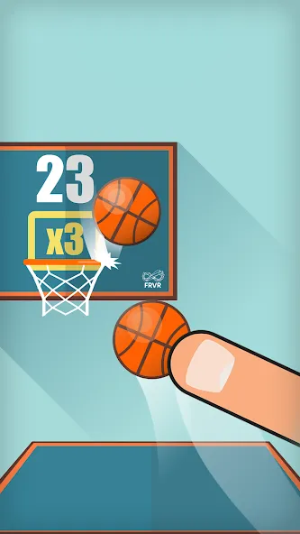 Basketball FRVR - Dunk Shoot (Баскетбол ФРВР) [МОД Бесконечные монеты] Screenshot 3