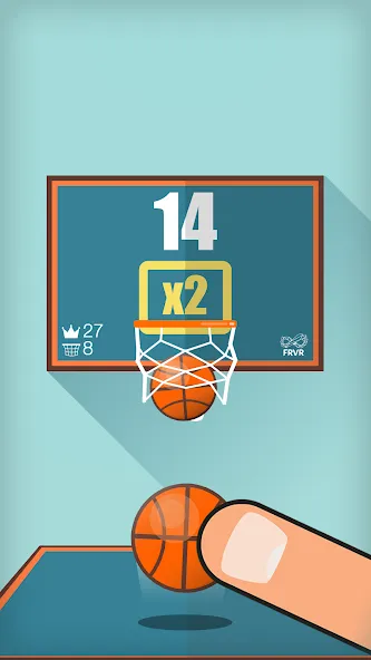 Basketball FRVR - Dunk Shoot (Баскетбол ФРВР) [МОД Бесконечные монеты] Screenshot 5