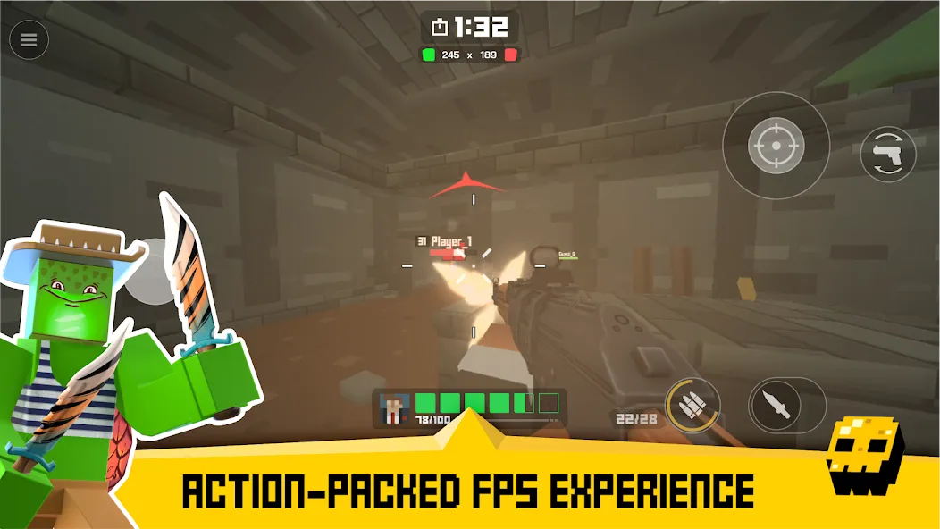 Krunker FRVR - Multiplayer FPS (Крункер ФРВР) [МОД Mega Pack] Screenshot 1