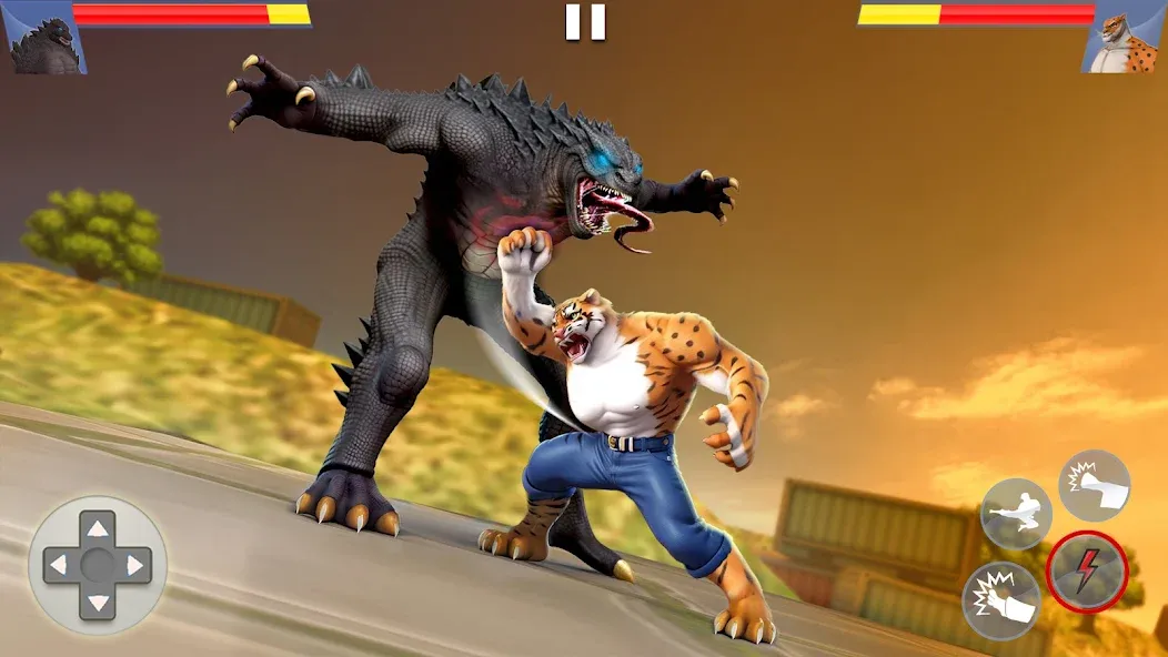 Kung Fu Animal: Fighting Games (Кунгфу животное) [МОД Много монет] Screenshot 1