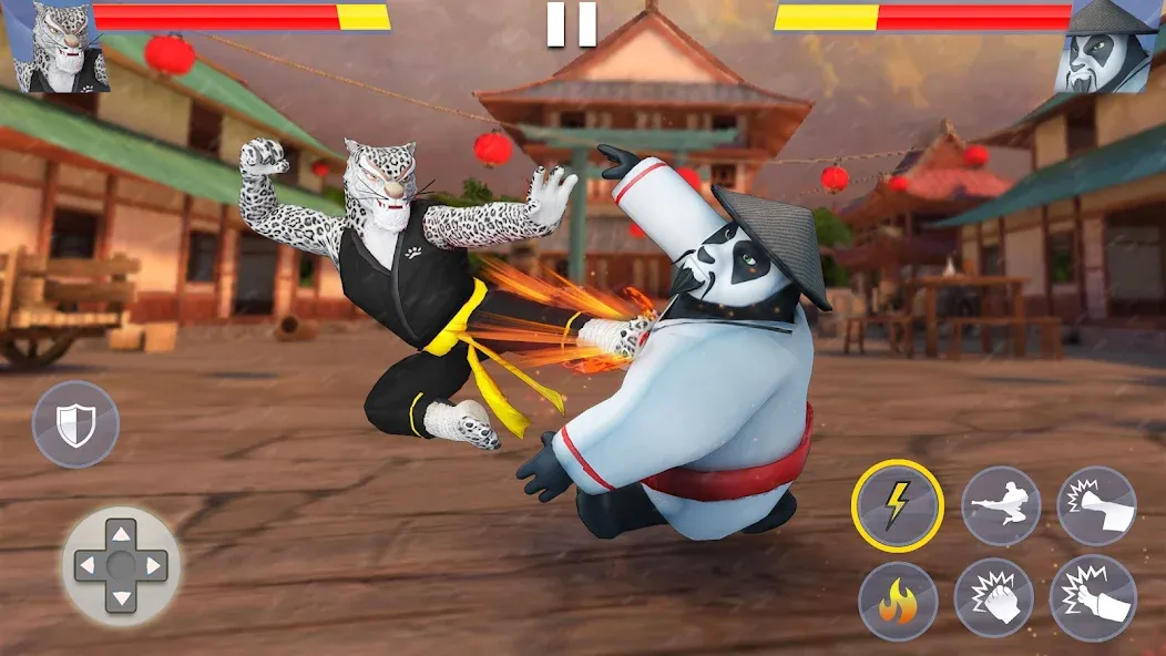 Kung Fu Animal: Fighting Games (Кунгфу животное) [МОД Много монет] Screenshot 2