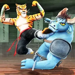 Скачать взлом Kung Fu Animal: Fighting Games (Кунгфу животное)  [МОД Много монет]