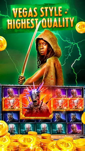 The Walking Dead Casino Slots (Зе Вокинг Дед Казино Слотс) [МОД Все открыто] Screenshot 1