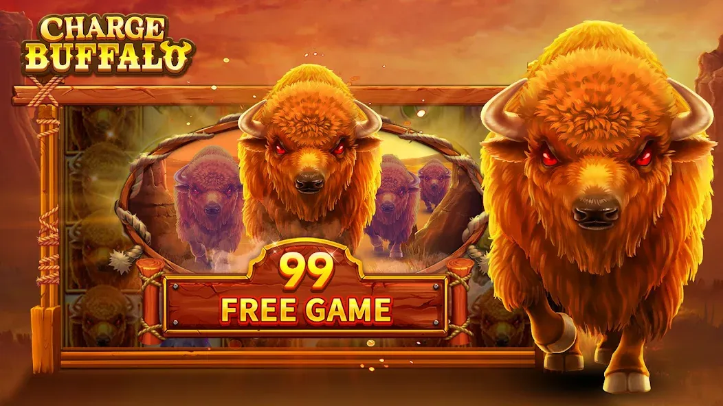 Charge Buffalo Slot-TaDa Games (Чардж Буффало Слот) [МОД Много монет] Screenshot 2