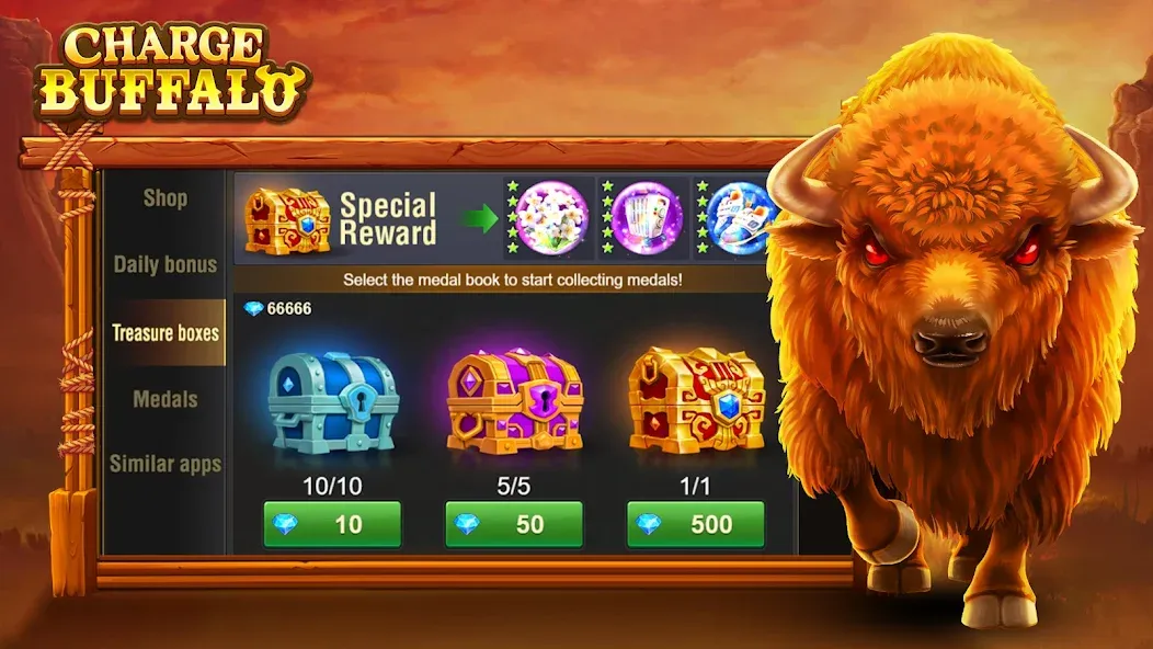 Charge Buffalo Slot-TaDa Games (Чардж Буффало Слот) [МОД Много монет] Screenshot 4