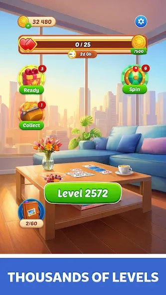 Solitaire Sunday: Card Game (Солитер воскресенье) [МОД Много монет] Screenshot 1