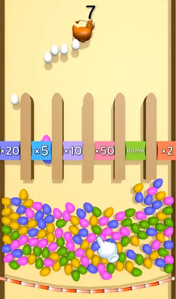 Eggs & Chickens: Cut Rope Game (Яйца и куры) [МОД Unlimited Money] Screenshot 4