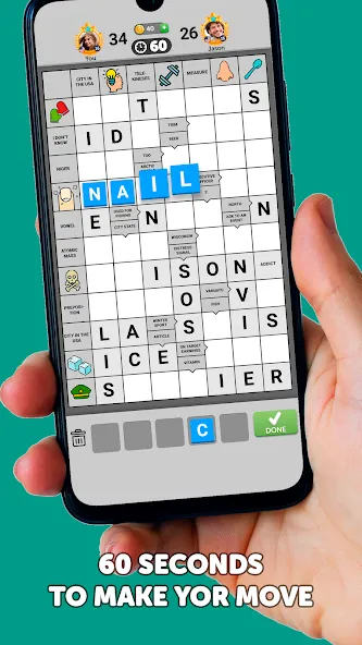 Wordgrams - Crossword & Puzzle (Вордграмс) [МОД Много монет] Screenshot 1