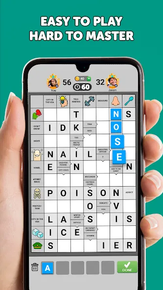 Wordgrams - Crossword & Puzzle (Вордграмс) [МОД Много монет] Screenshot 2