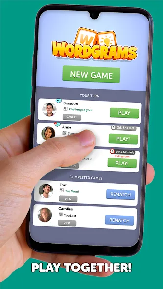 Wordgrams - Crossword & Puzzle (Вордграмс) [МОД Много монет] Screenshot 3