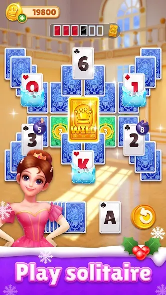 Royal Solitaire Tripeaks [МОД Меню] Screenshot 1