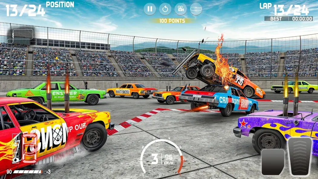 Demolition Derby: Car Games [МОД Menu] Screenshot 4