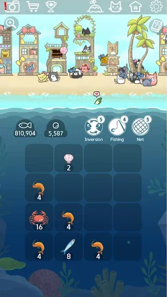 2048 Kitty Cat Island (Остров Кошачьеи Кошки) [МОД Menu] Screenshot 2