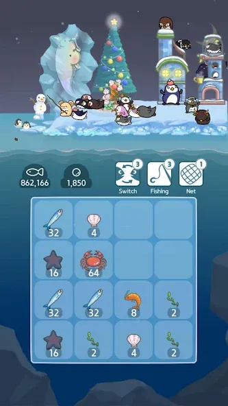 2048 Penguin Island [МОД Много денег] Screenshot 1