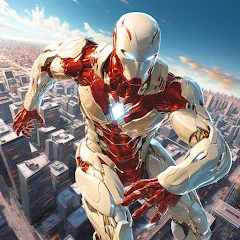 Взлом Super hero Flying iron jet man  [МОД Бесконечные деньги]