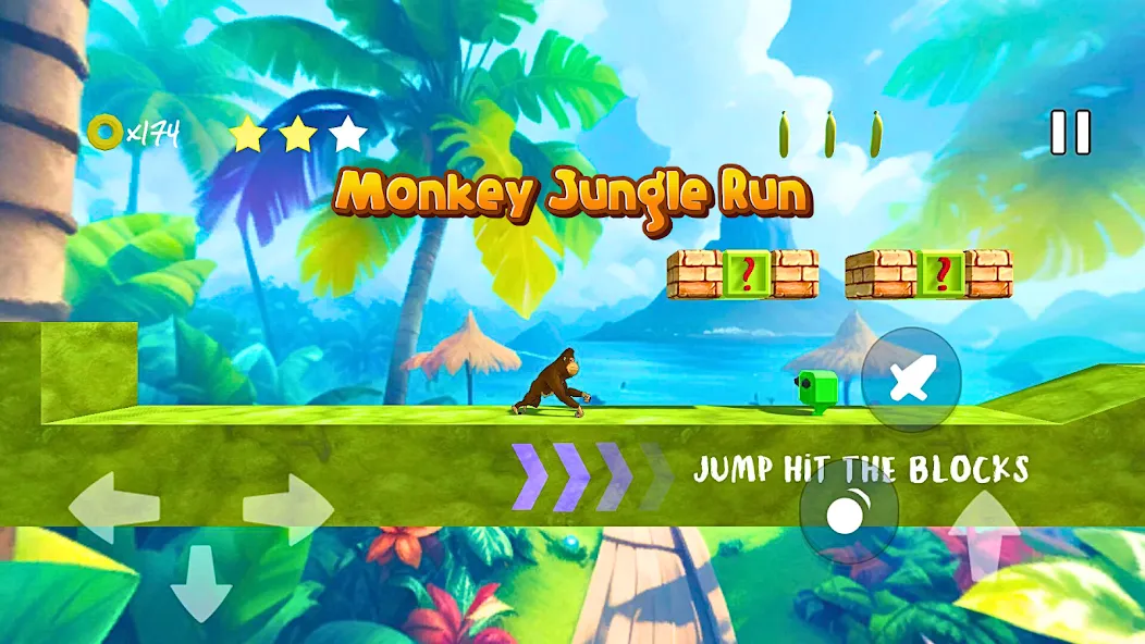 Monkey jungle run kong gorilla [МОД Unlocked] Screenshot 2