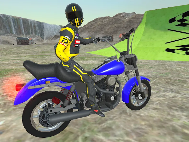 Moto bike Driving: Mega Ramp [МОД Бесконечные деньги] Screenshot 1