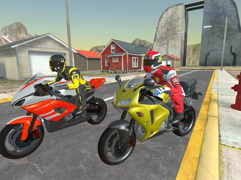 Moto bike Driving: Mega Ramp [МОД Бесконечные деньги] Screenshot 2