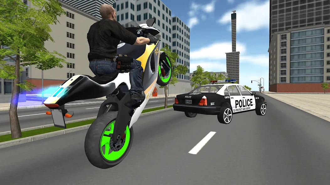Bike Driving: Police Chase [МОД Mega Pack] Screenshot 2