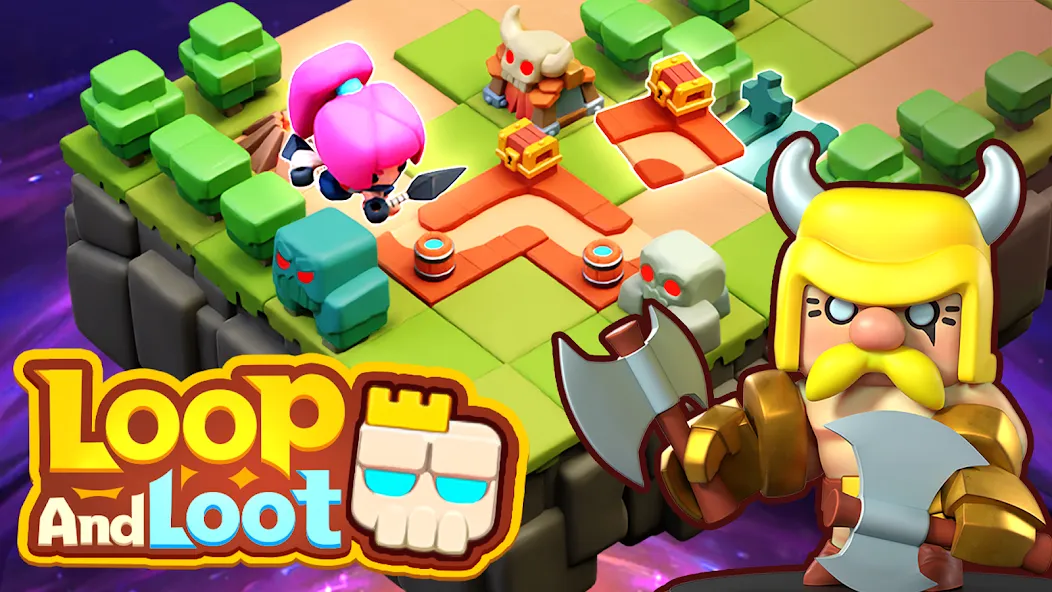 Loop & Loot™: Merge RPG (Покет Квест) [МОД Unlimited Money] Screenshot 1
