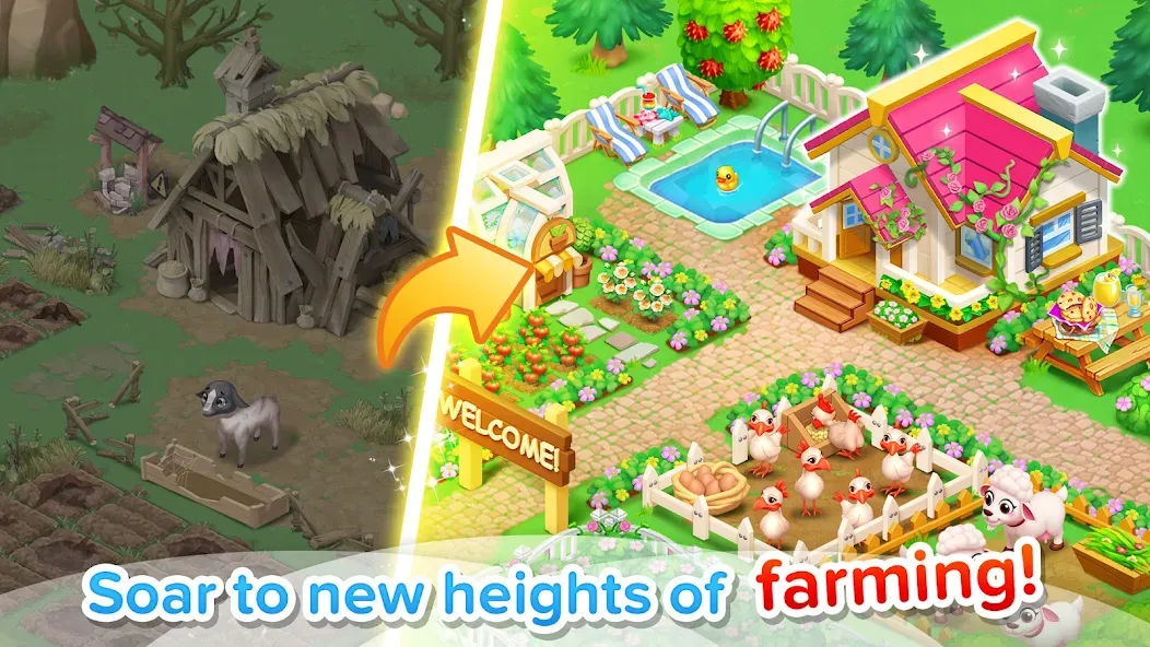 Family Farm Seaside [МОД Бесконечные монеты] Screenshot 4
