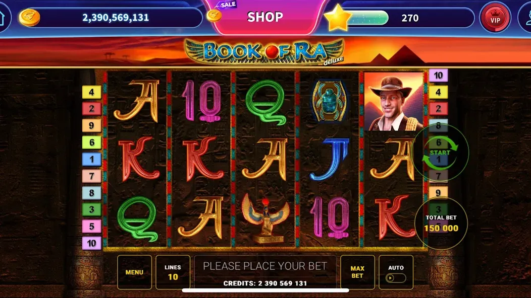 Book of Ra™ Deluxe Slot (Бук оф Ра Делюкс Слот) [МОД Menu] Screenshot 1