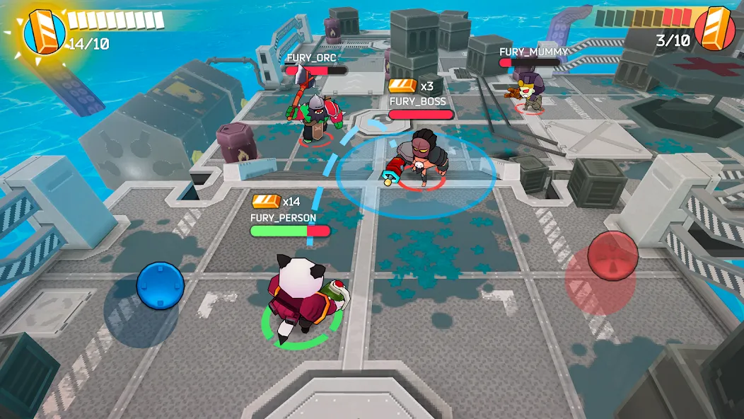 Fury Wars online shooter games (Фьюри Варс) [МОД Unlimited Money] Screenshot 5