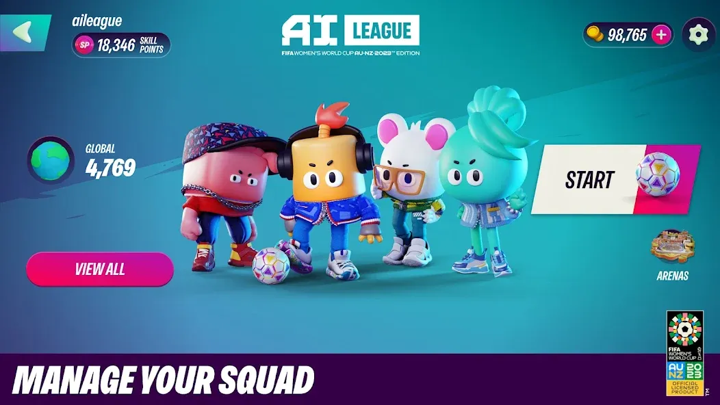 FIFA World Cup AI League (ФИФА Ворлд Кап ИИ Лига) [МОД Бесконечные деньги] Screenshot 2