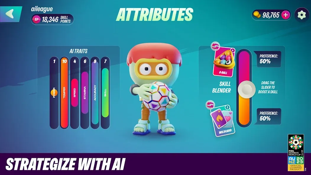 FIFA World Cup AI League (ФИФА Ворлд Кап ИИ Лига) [МОД Бесконечные деньги] Screenshot 3