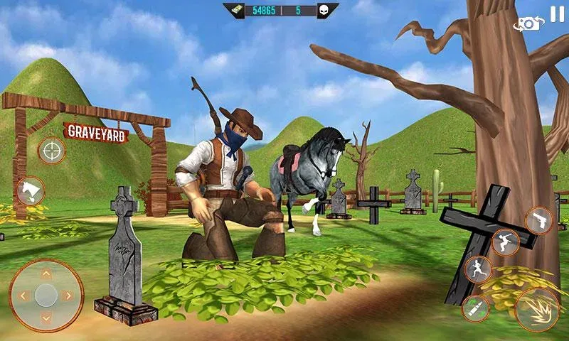West Cowboy Shooting Games 3D [МОД Бесконечные деньги] Screenshot 4