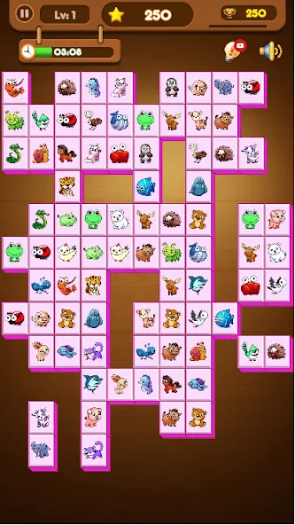 Onet Connect Animal Game (Онет Соединить Животные игра) [МОД Unlocked] Screenshot 2