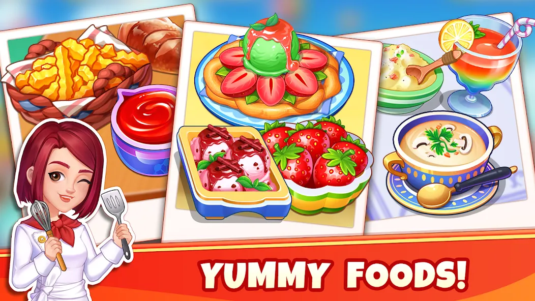 Cooking Wonder-Restaurant Game (Кукинг Вондер) [МОД Бесконечные монеты] Screenshot 1