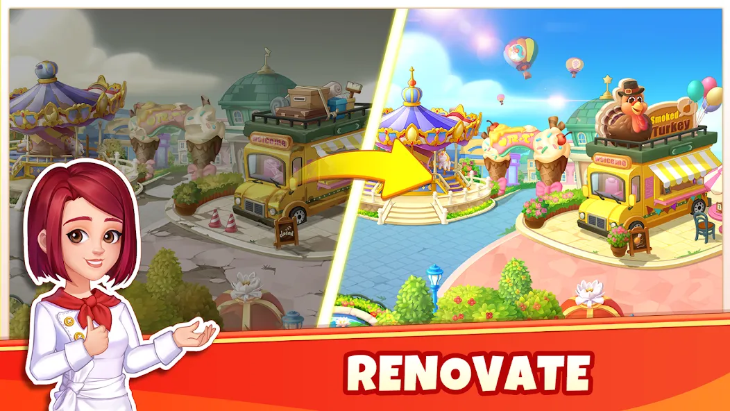 Cooking Wonder-Restaurant Game (Кукинг Вондер) [МОД Бесконечные монеты] Screenshot 2