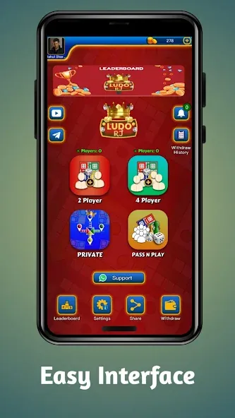 Ludo RJ - Play Ludo And Win (Лудо РДжей) [МОД Unlimited Money] Screenshot 1