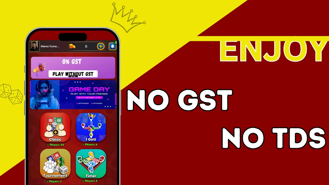 Ludo RJ - Play Ludo And Win (Лудо РДжей) [МОД Unlimited Money] Screenshot 2