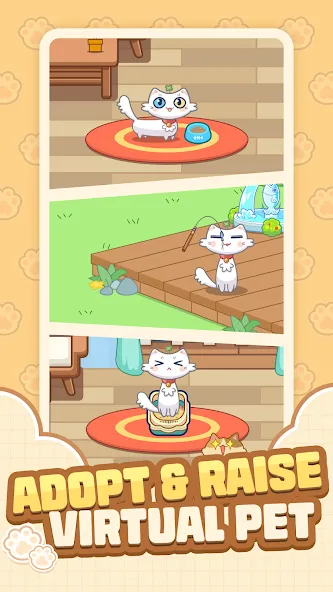 Cat Time - Cat Game, Match 3 (Кэт Тайм) [МОД Бесконечные монеты] Screenshot 1