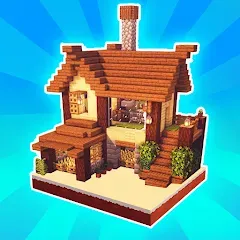 Взломанная MiniCraft Village (МиниКрафт Деревня)  [МОД Menu]