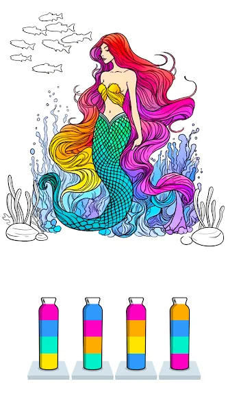 Sort Paint: Water Sort Puzzle (Сорт Пэйнт) [МОД Mega Pack] Screenshot 5