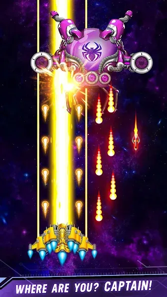 Space shooter - Galaxy attack (Спейс шутер) [МОД Unlimited Money] Screenshot 2