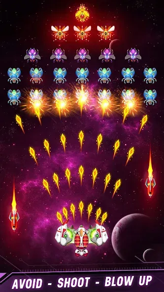 Space shooter - Galaxy attack (Спейс шутер) [МОД Unlimited Money] Screenshot 5