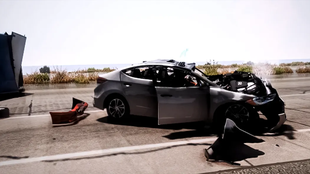 Car Crash Car Test Simulator [МОД Все открыто] Screenshot 3