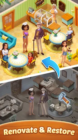 Seaside Escape®: Merge & Story (Сисайд Эскейп) [МОД Unlocked] Screenshot 4